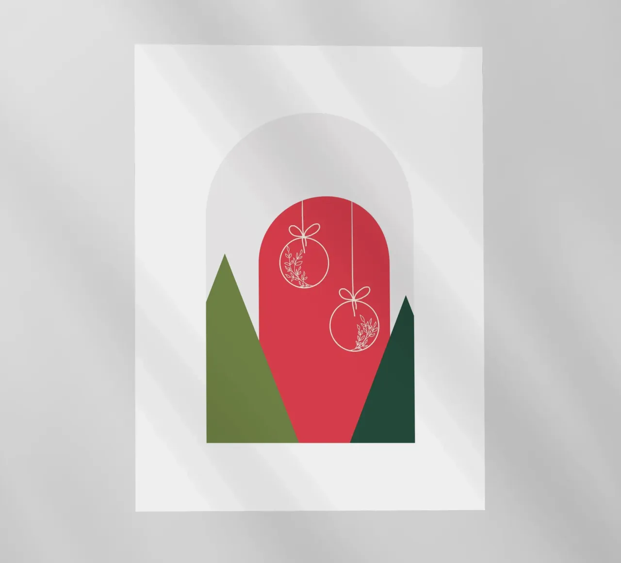 Minimal Xmas Snow Globe pellicola backlit da DesigndN Christmassy