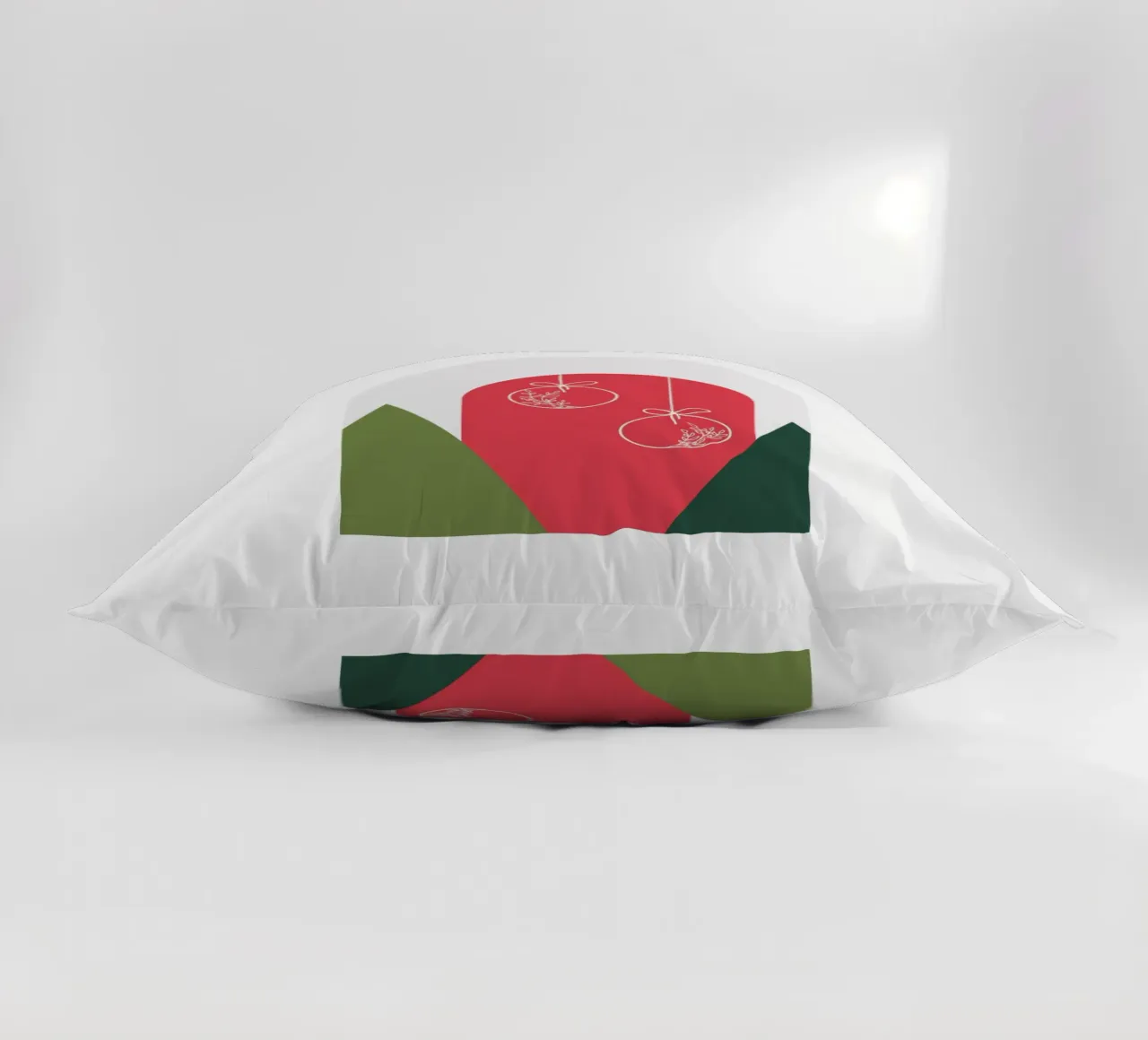 Minimal Xmas Snow Globe Kissen von DesigndN Christmassy