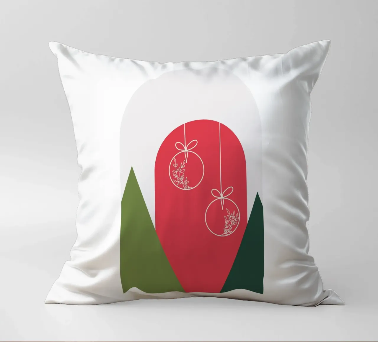 Minimal Xmas Snow Globe cuscino da DesigndN Christmassy