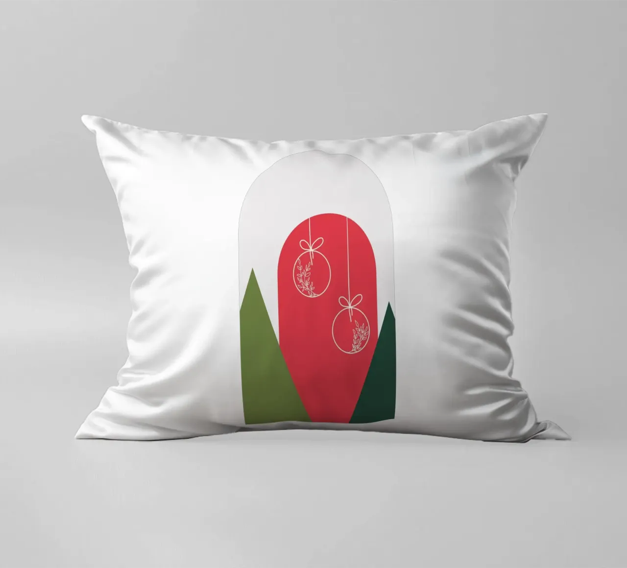 Minimal Xmas Snow Globe cuscino da DesigndN Christmassy