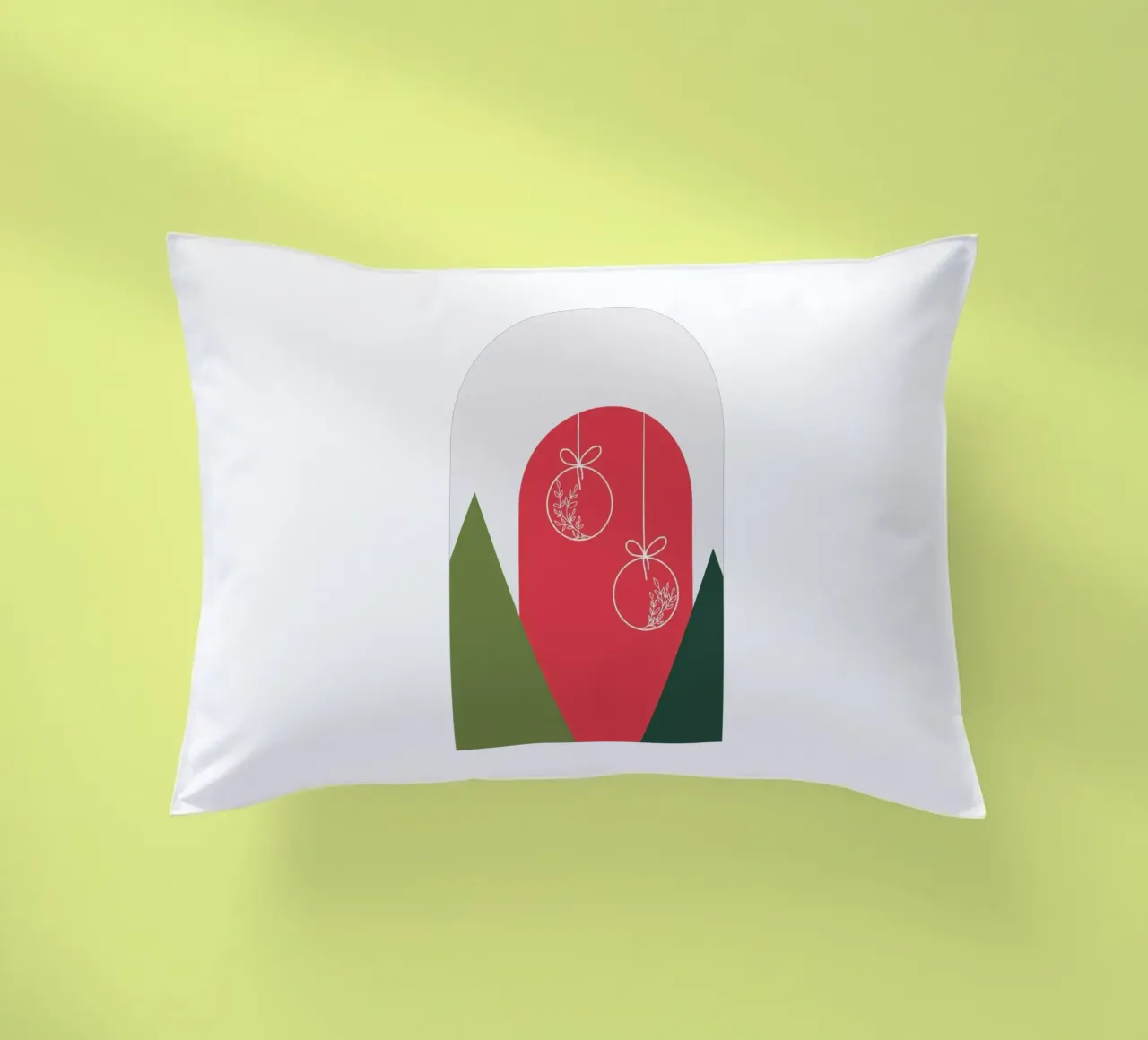 Minimal Xmas Snow Globe cuscino da DesigndN Christmassy