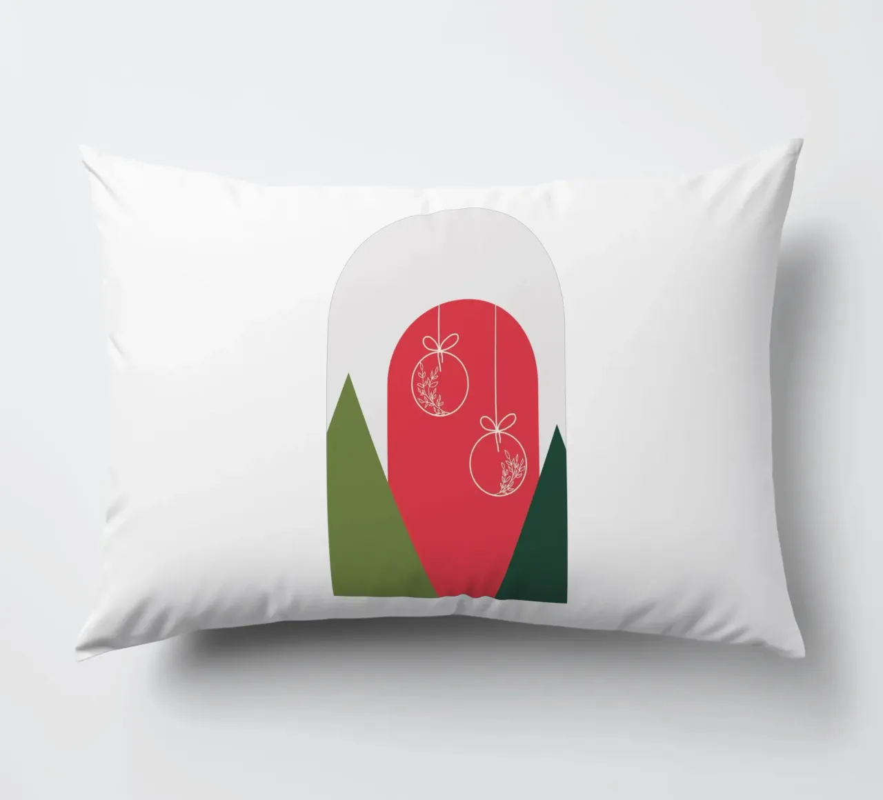 Minimal Xmas Snow Globe cuscino da DesigndN Christmassy