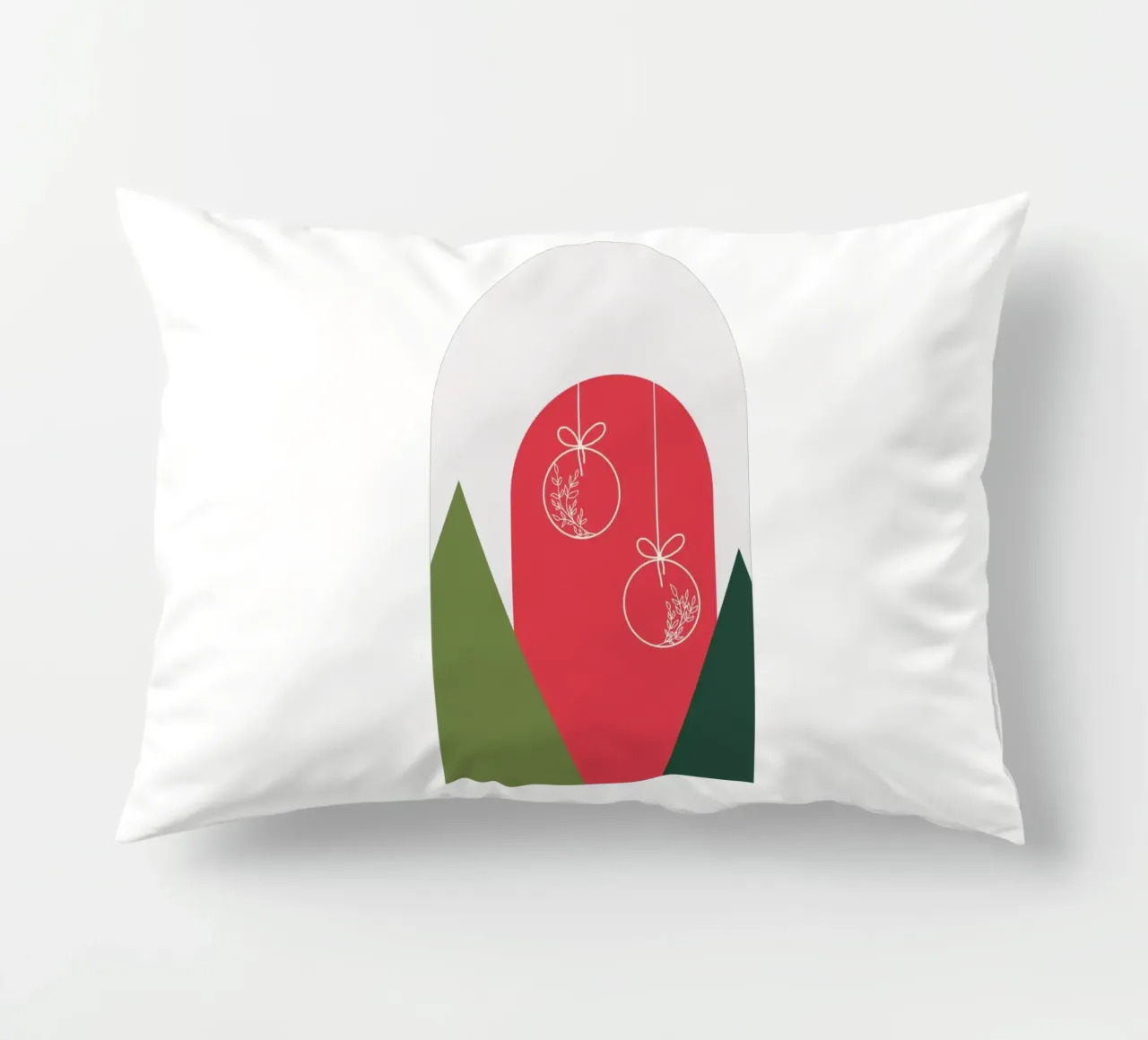 Minimal Xmas Snow Globe Kissen von DesigndN Christmassy