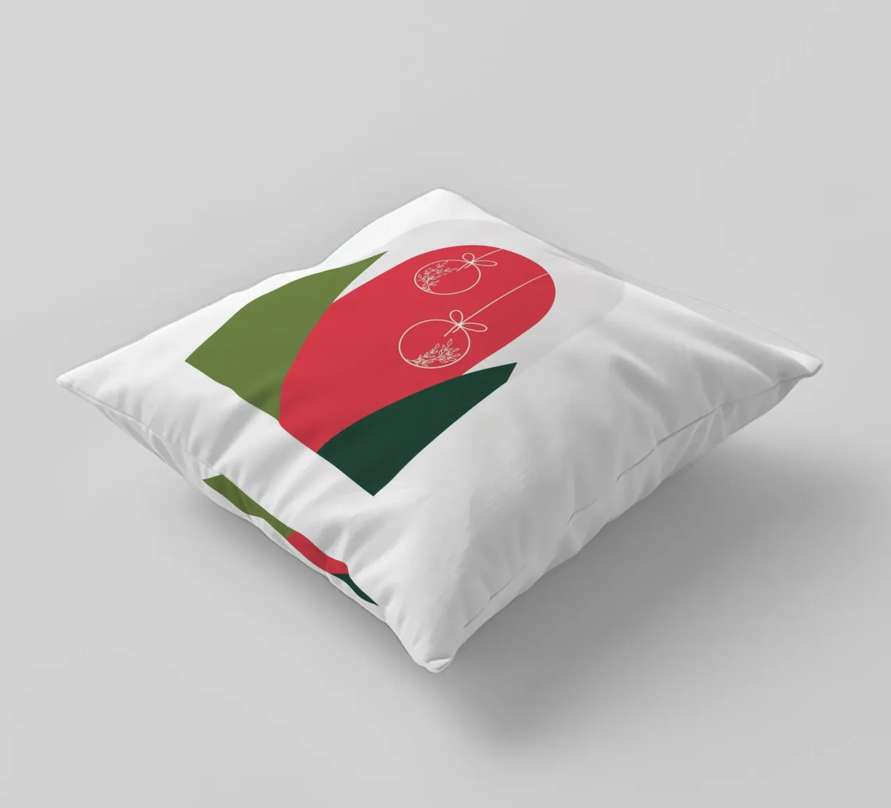 Minimal Xmas Snow Globe Kissen von DesigndN Christmassy