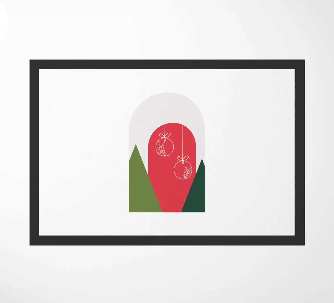 Minimal Xmas Snow Globe zerbino da DesigndN Christmassy