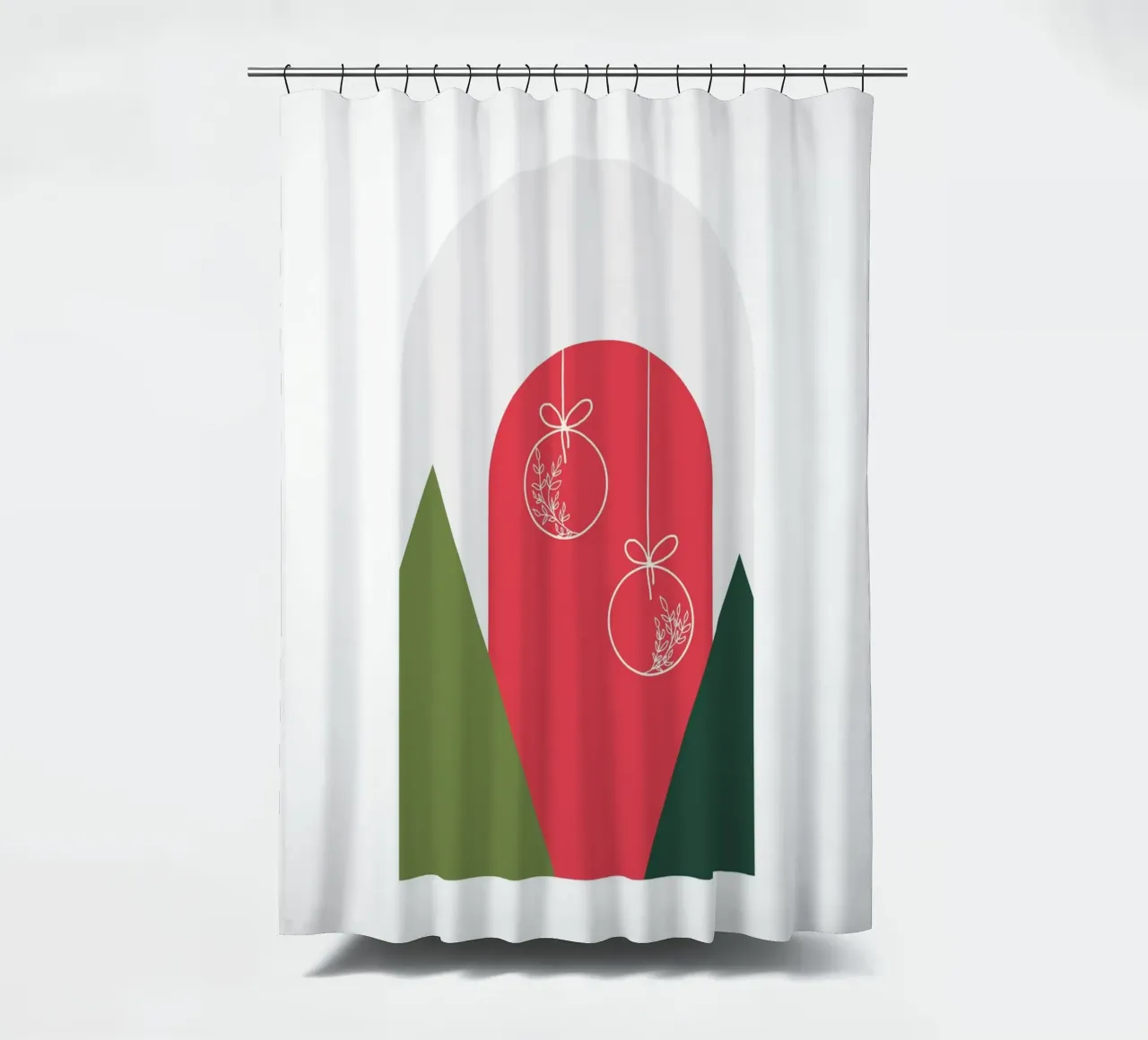 Minimal Xmas Snow Globe tenda da doccia da DesigndN Christmassy
