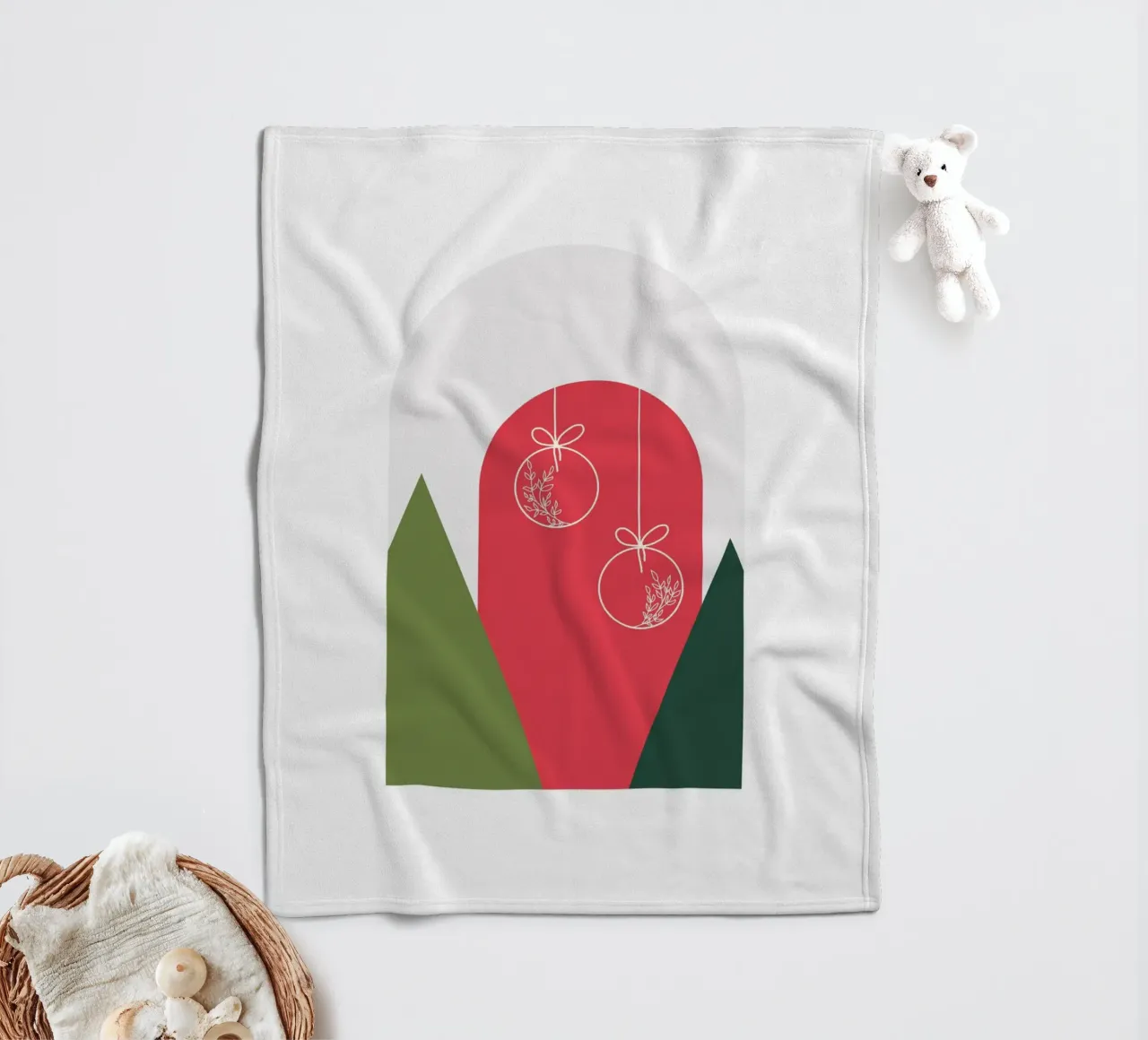 Minimal Xmas Snow Globe coperta in pile da DesigndN Christmassy