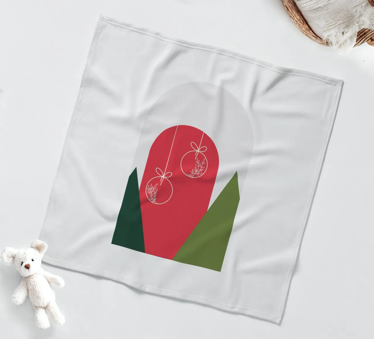 Minimal Xmas Snow Globe coperta in pile da DesigndN Christmassy