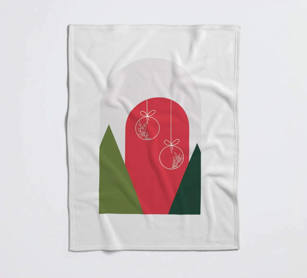 Minimal Xmas Snow Globe coperta in pile da DesigndN Christmassy