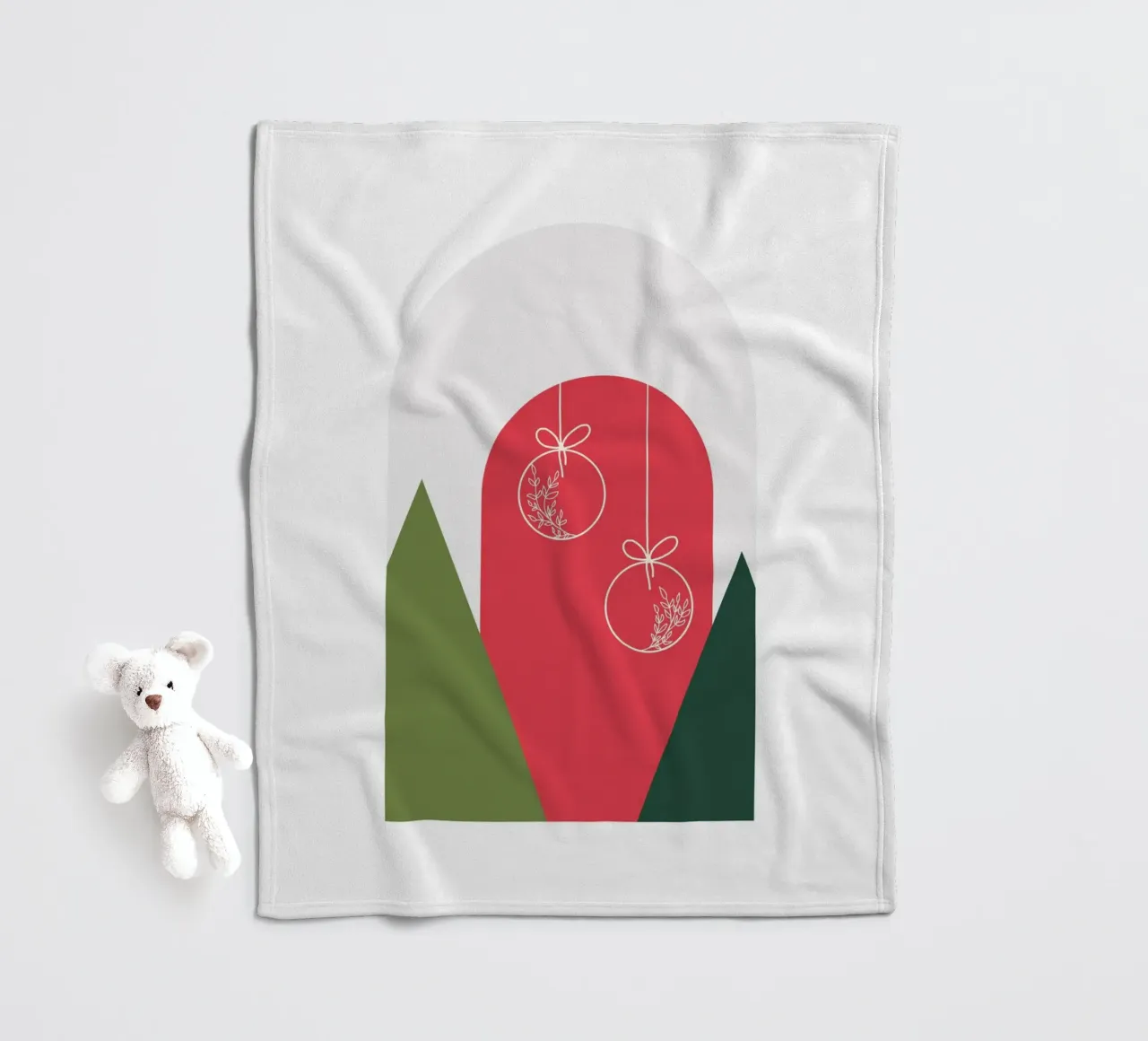 Minimal Xmas Snow Globe coperta in pile da DesigndN Christmassy