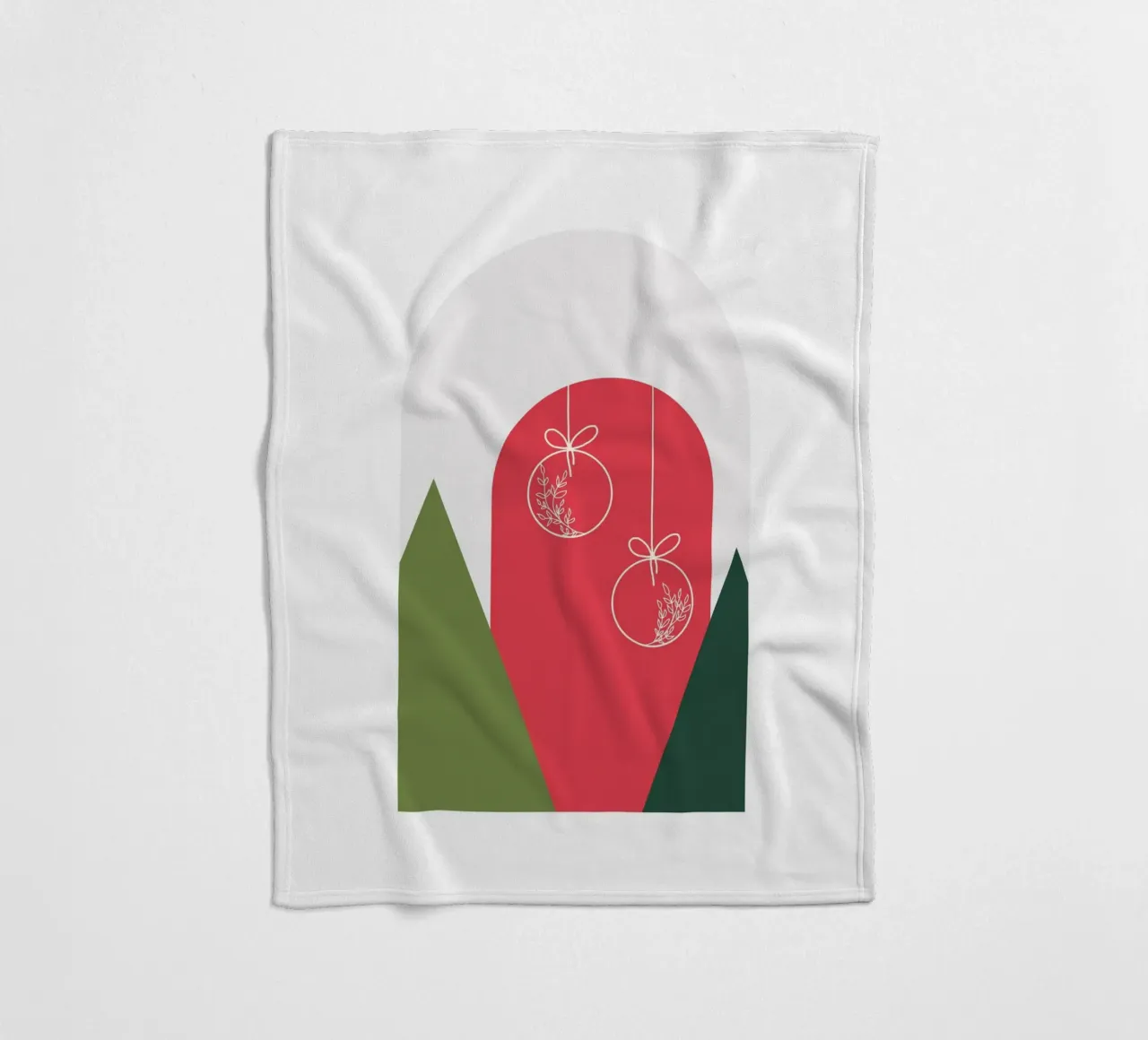 Minimal Xmas Snow Globe coperta in pile da DesigndN Christmassy