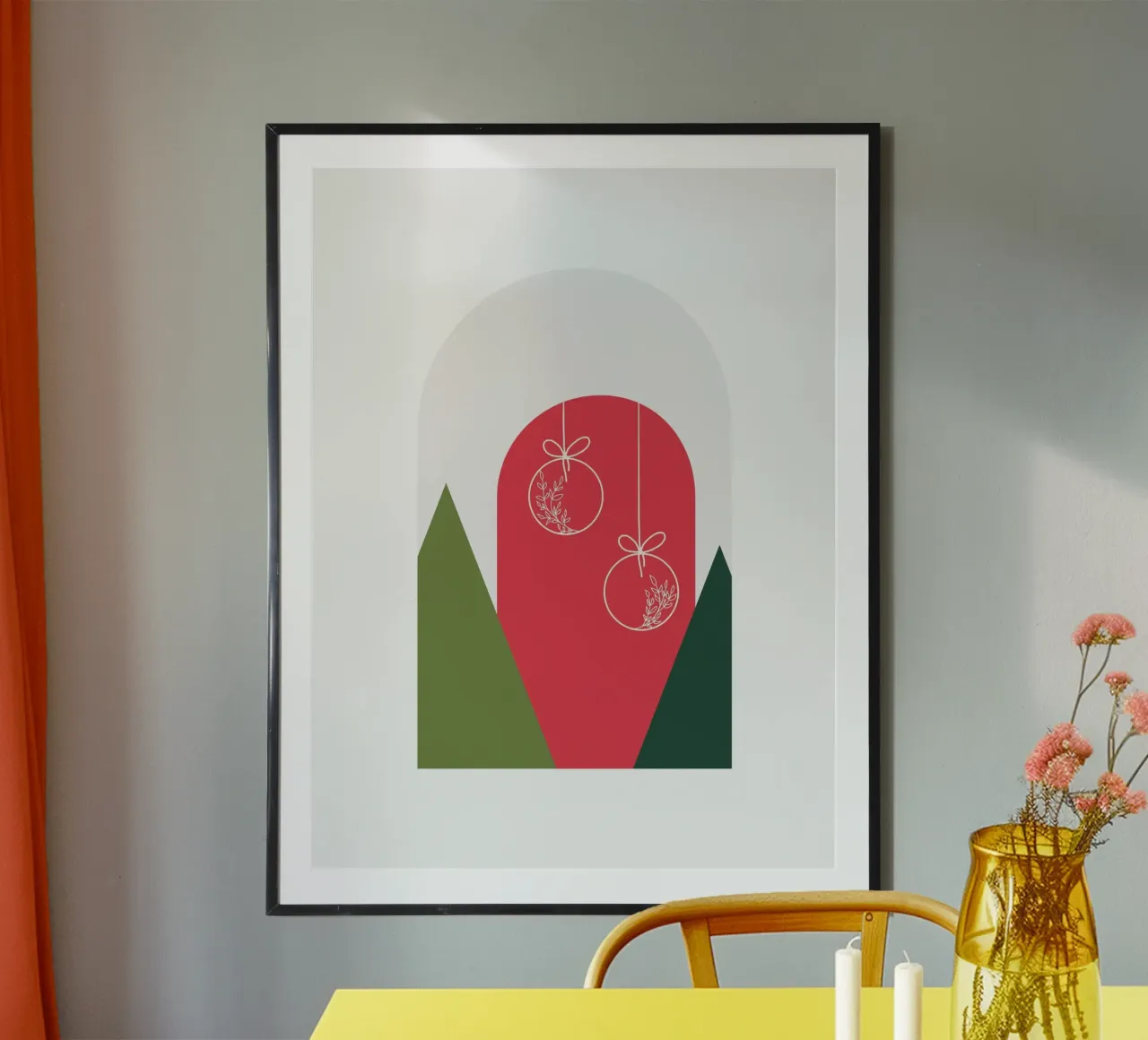 Minimal Xmas Snow Globe poster da DesigndN Christmassy