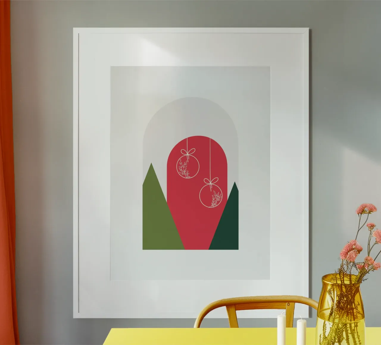 Minimal Xmas Snow Globe carta hahnemühle da DesigndN Christmassy