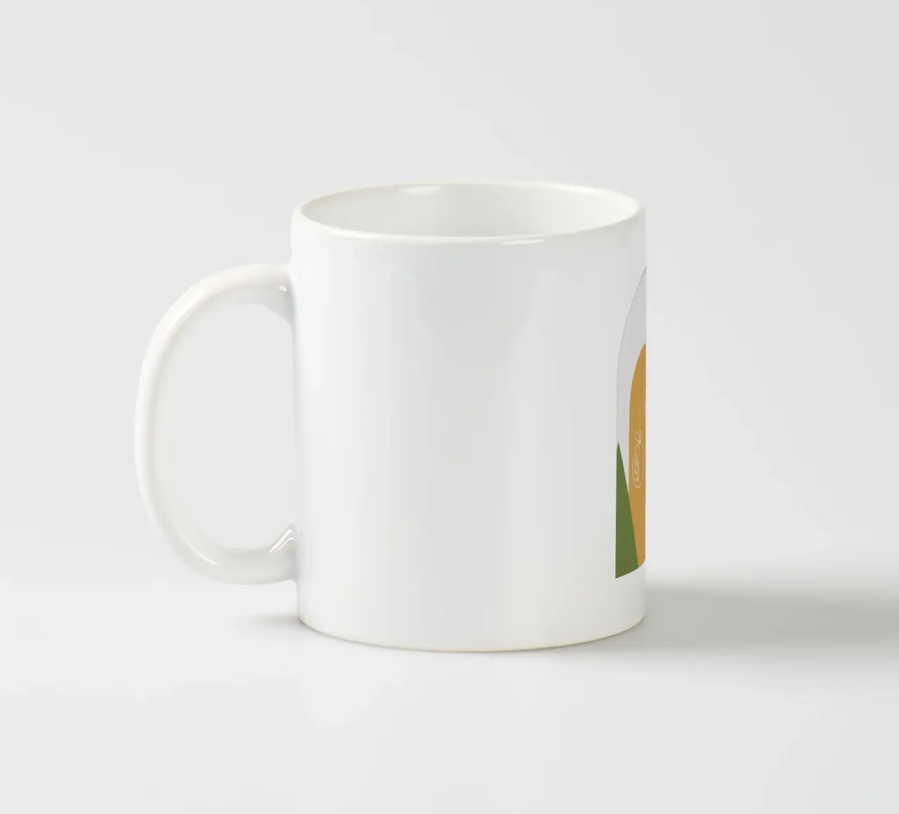 Minimal Xmas Golden Snow Globe tazza in ceramica da DesigndN Christmassy