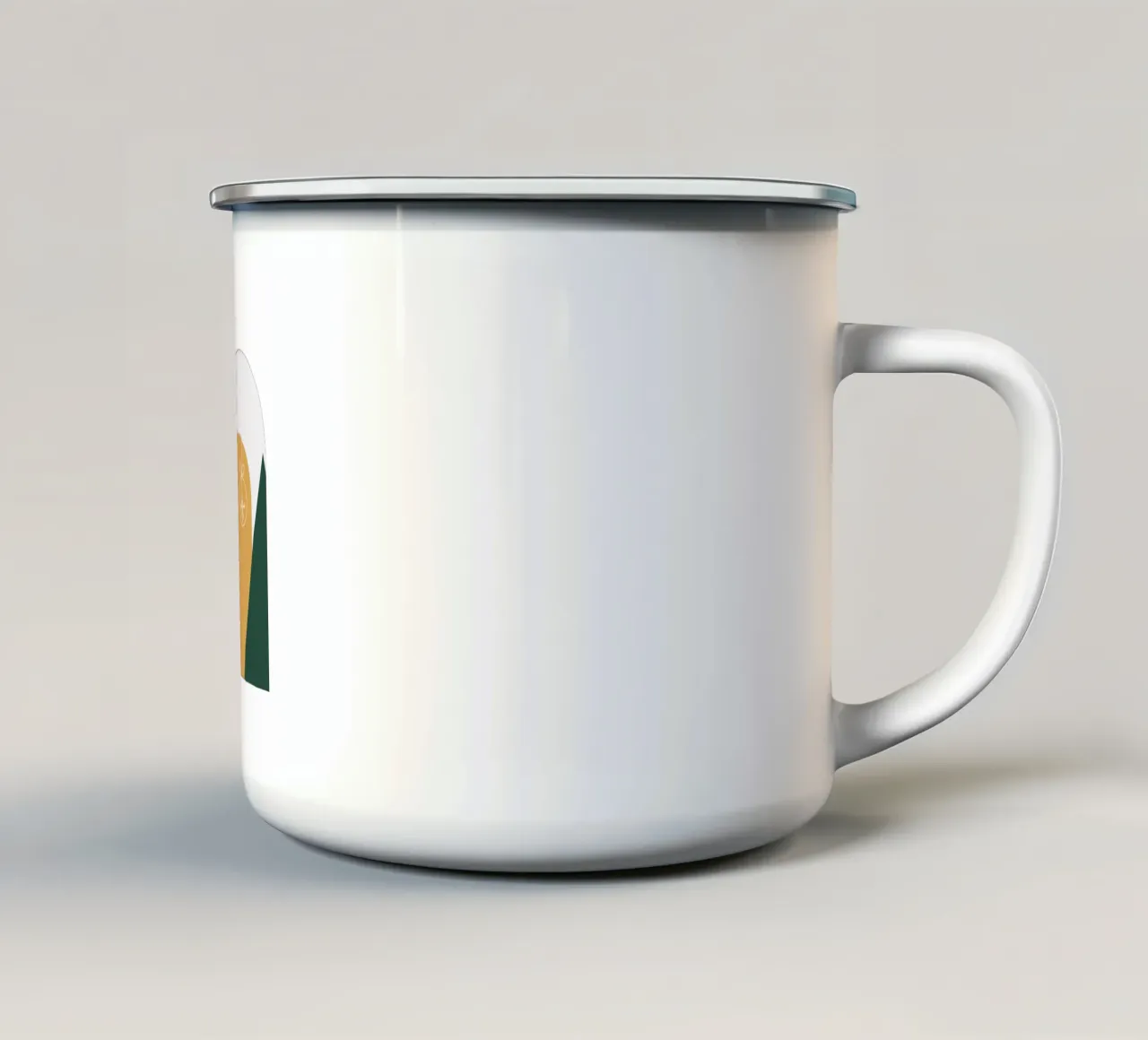 Minimal Xmas Golden Snow Globe tazza in smalto da DesigndN Christmassy