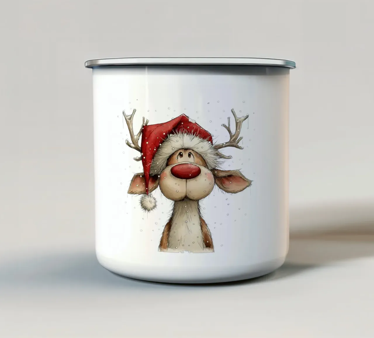 Babbo Natale, dove sei? tazza in smalto da HookASmile