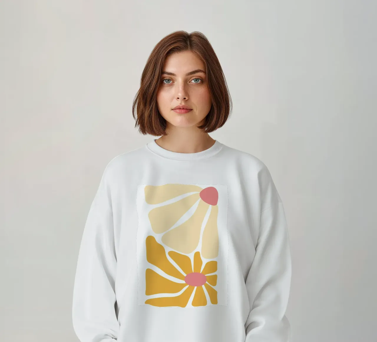 Calore astratto - design giallo-arancio felpa da Cozy Vibes