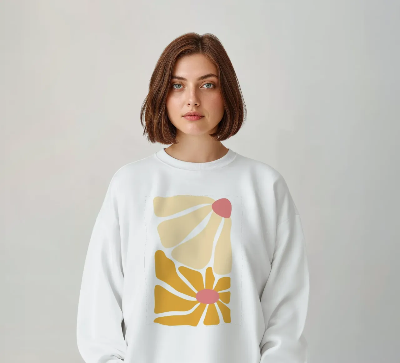 Calore astratto - design giallo-arancio felpa da Cozy Vibes