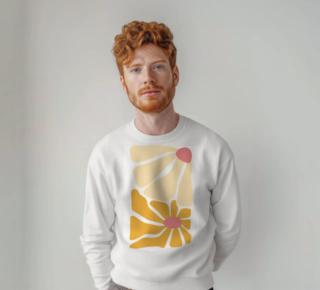 Calore astratto - design giallo-arancio felpa da Cozy Vibes