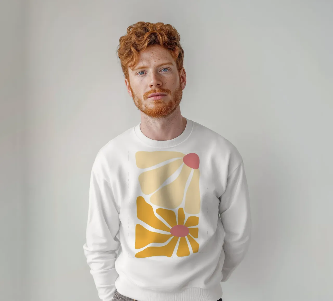 Calore astratto - design giallo-arancio felpa da Cozy Vibes