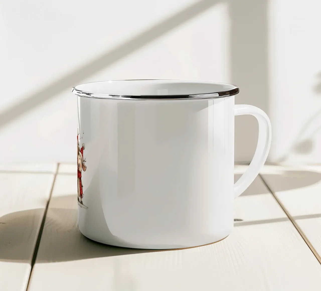 Coro di Babbo Natale tazza in smalto da HookASmile