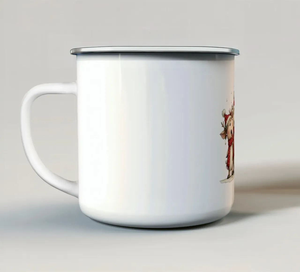 Coro di Babbo Natale tazza in smalto da HookASmile