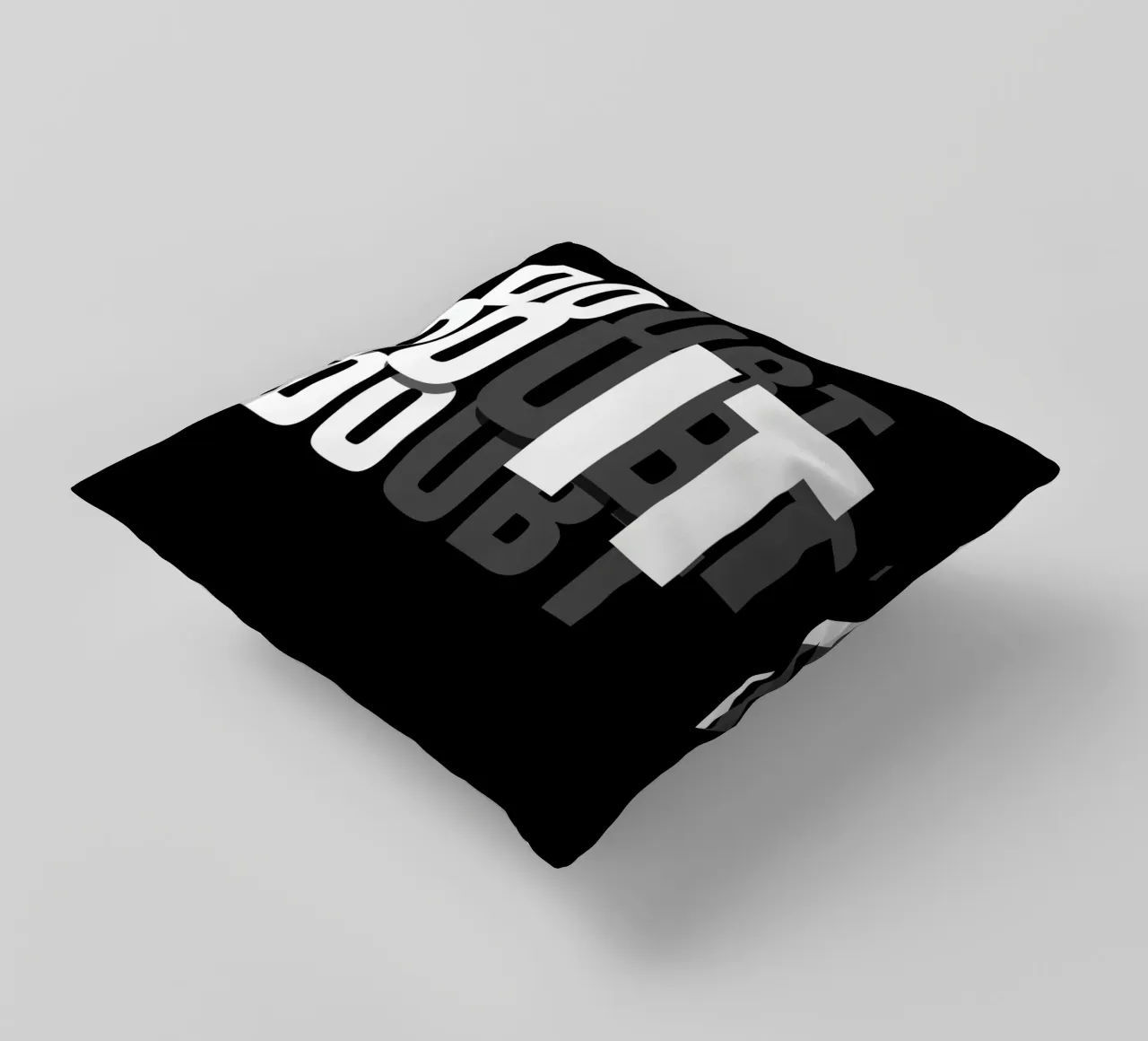 DO IT, DOUBT IT. cuscino da BAWA