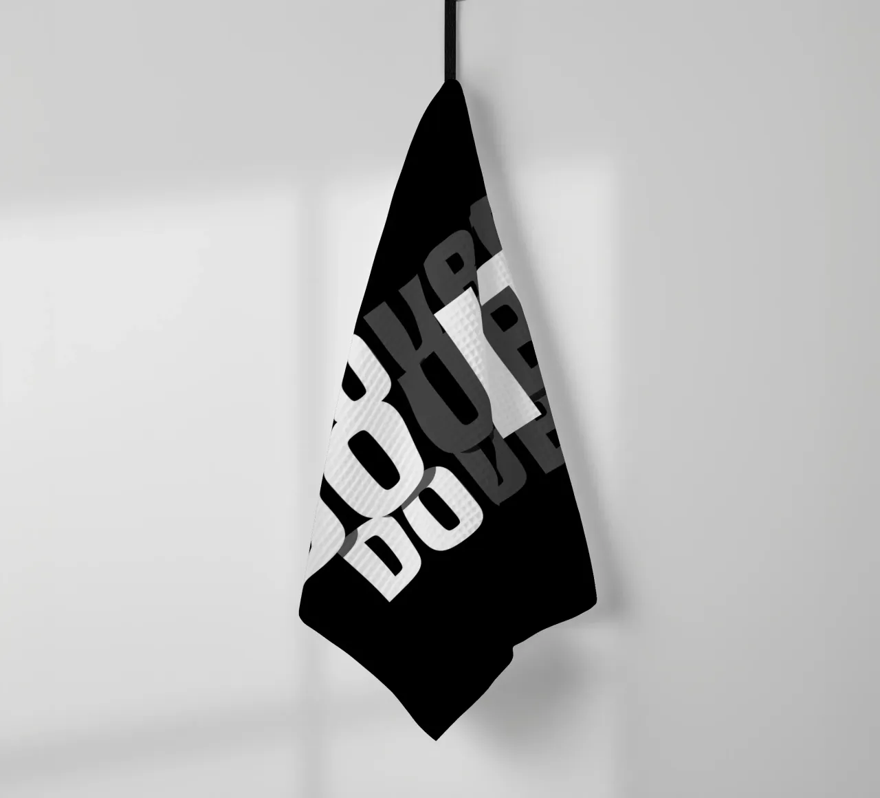 DO IT, DOUBT IT. canovaccio da cucina da BAWA