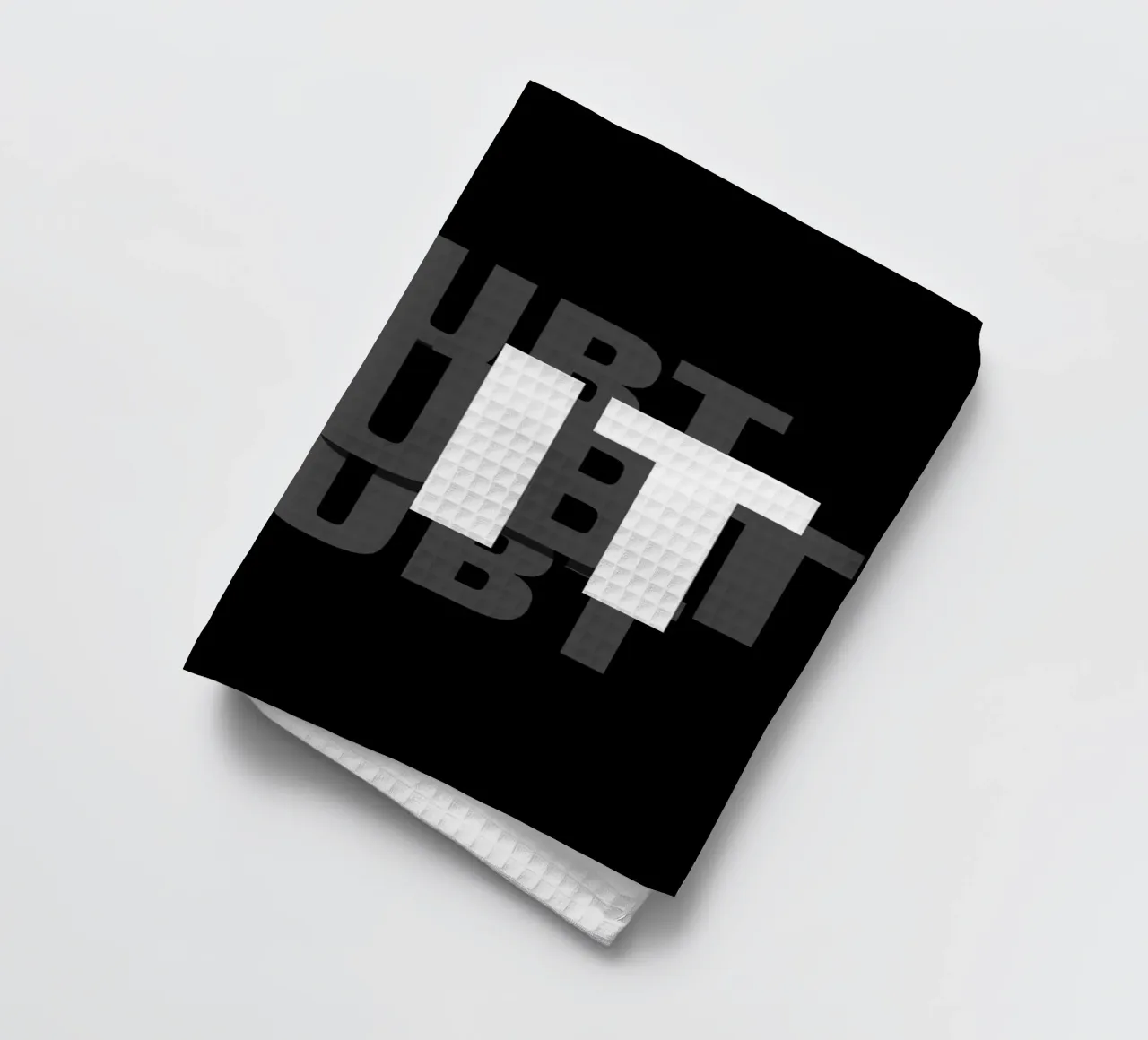 DO IT, DOUBT IT. canovaccio da cucina da BAWA