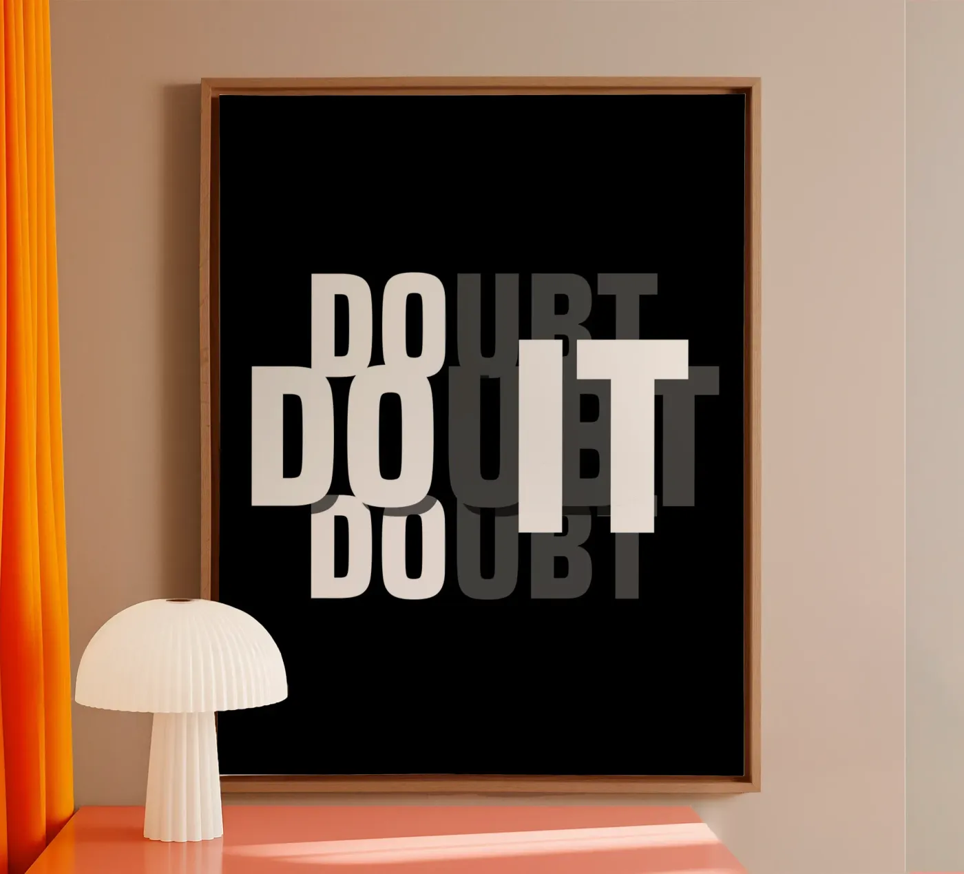 DO IT, DOUBT IT. tela da BAWA