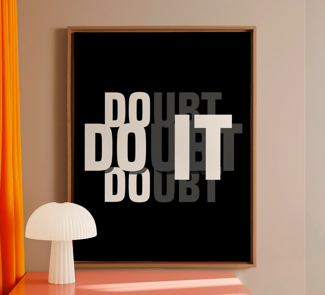 DO IT, DOUBT IT. tela da BAWA