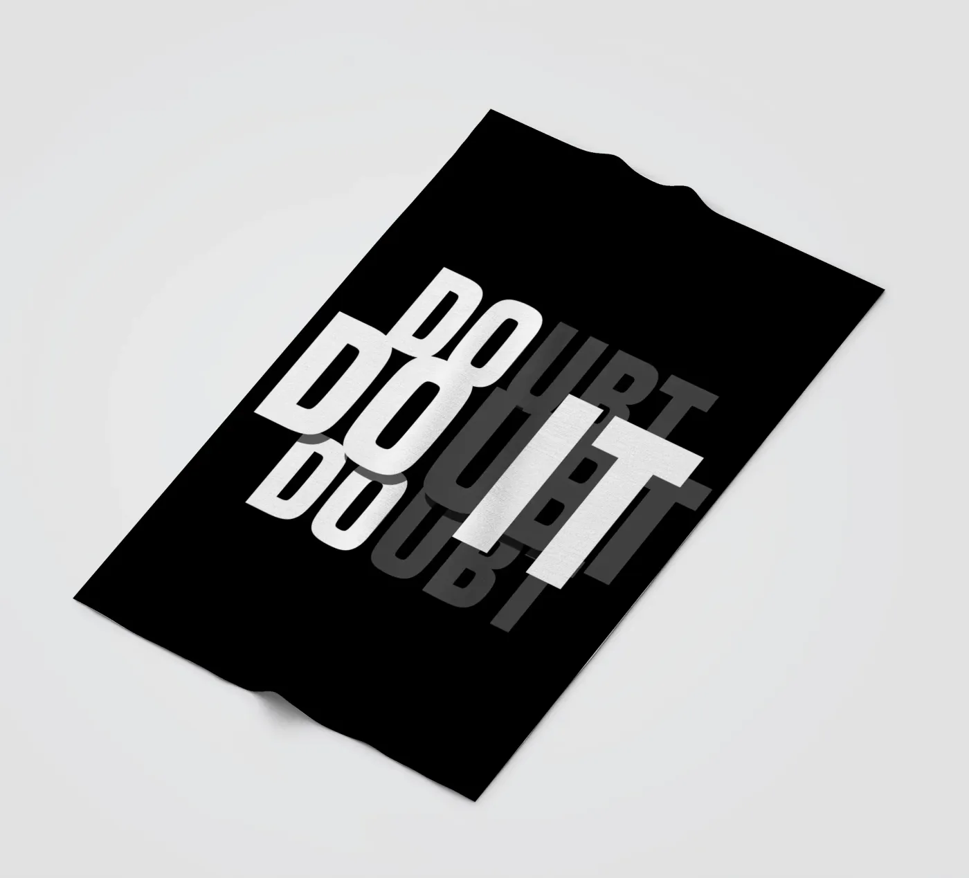DO IT, DOUBT IT. fleecedeken van BAWA