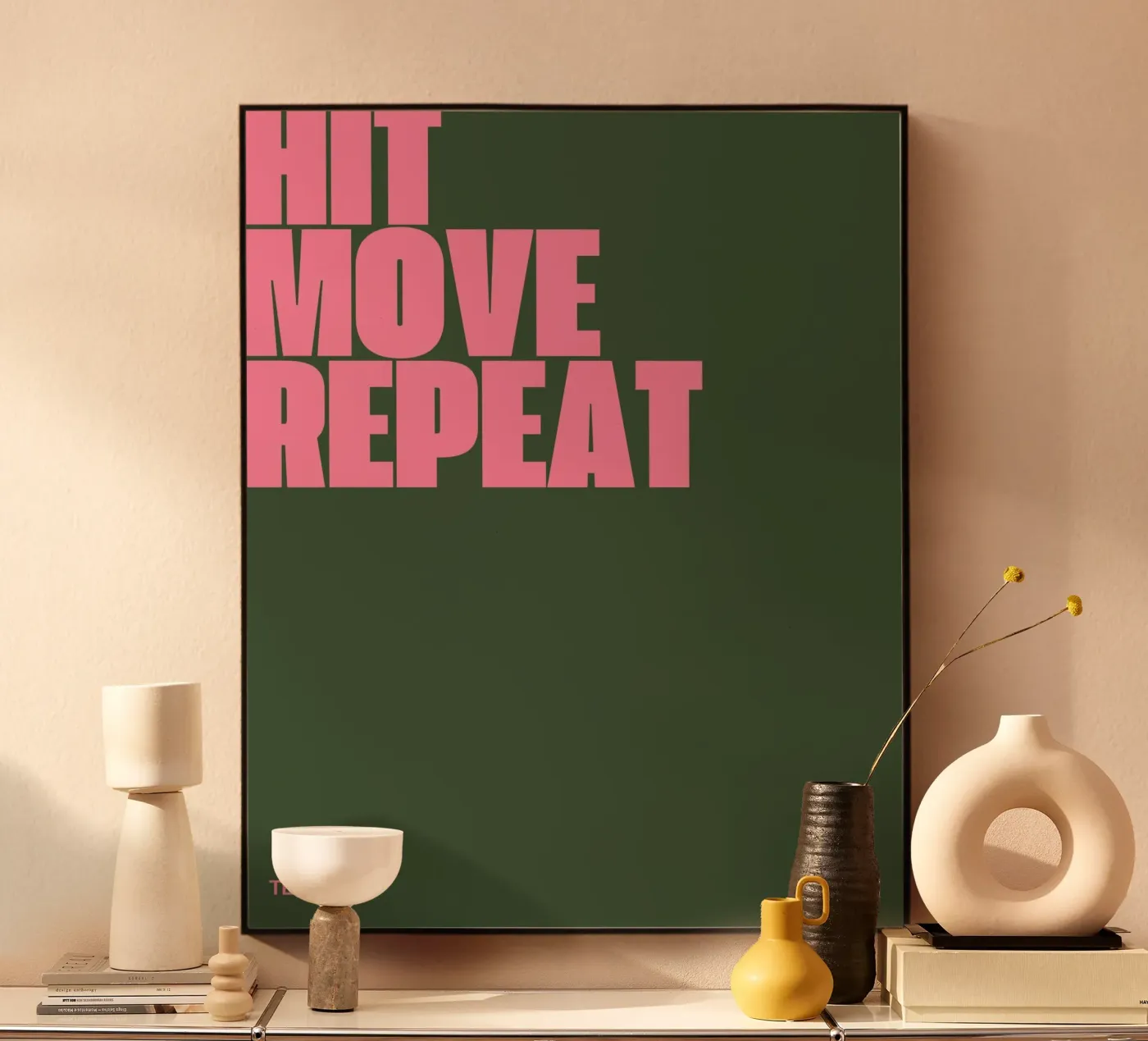 HIT, MOVE, REPEAT plexiglass da ARTEVO
