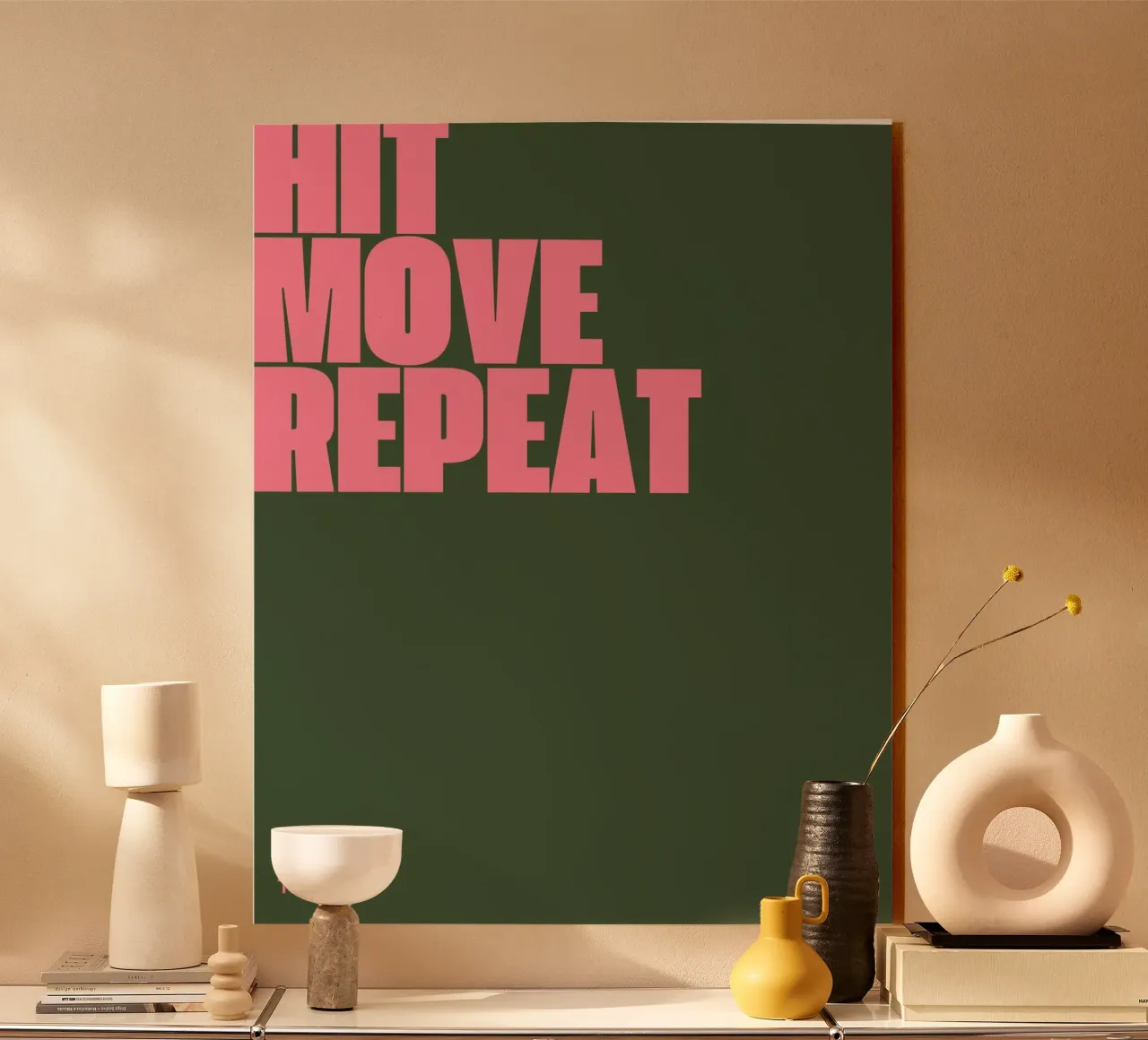 HIT, MOVE, REPEAT plexiglass da ARTEVO