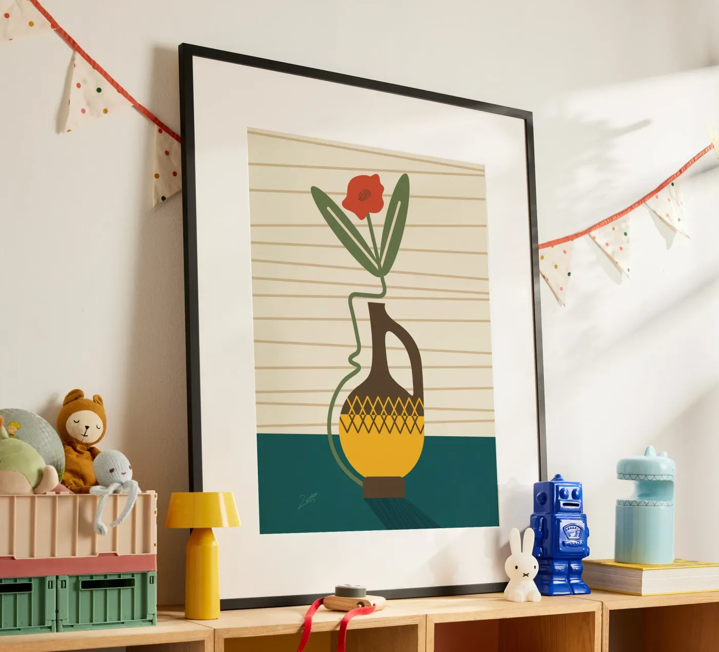 Stylized Vase poster by zeriayam arts