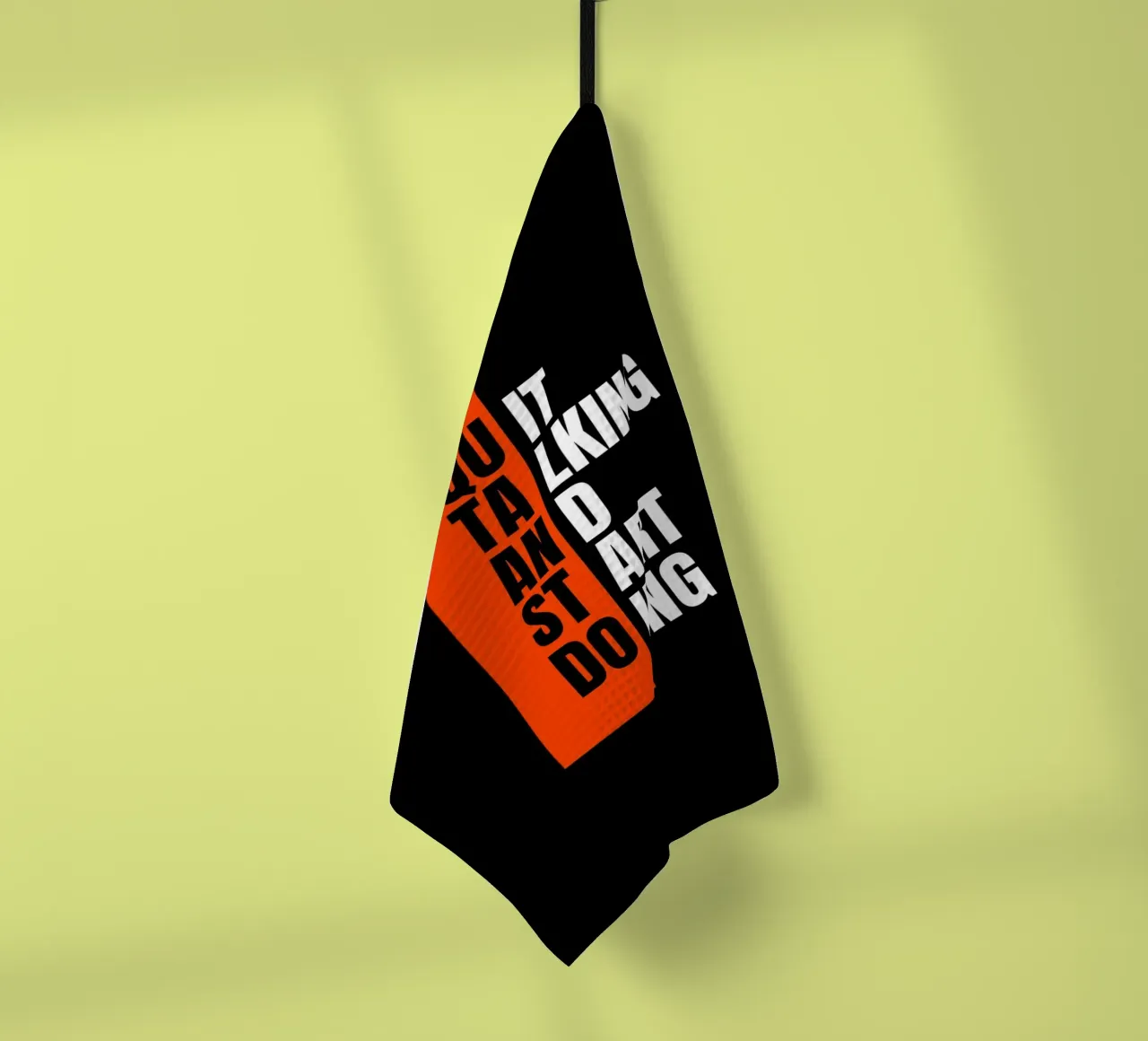 QUIT TALKING AND START DOING canovaccio da cucina da ARTEVO