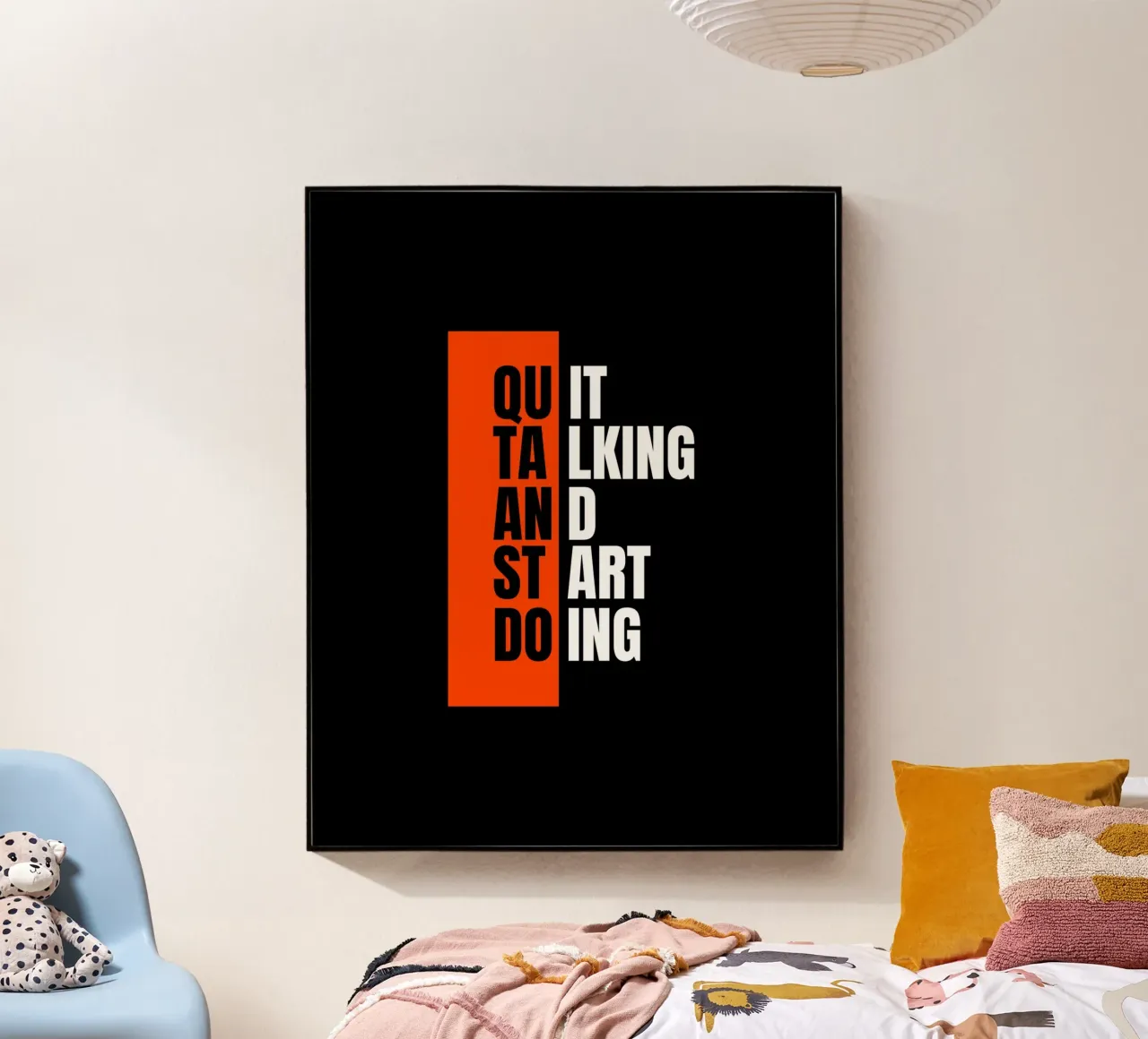 QUIT TALKING AND START DOING plexiglass da ARTEVO