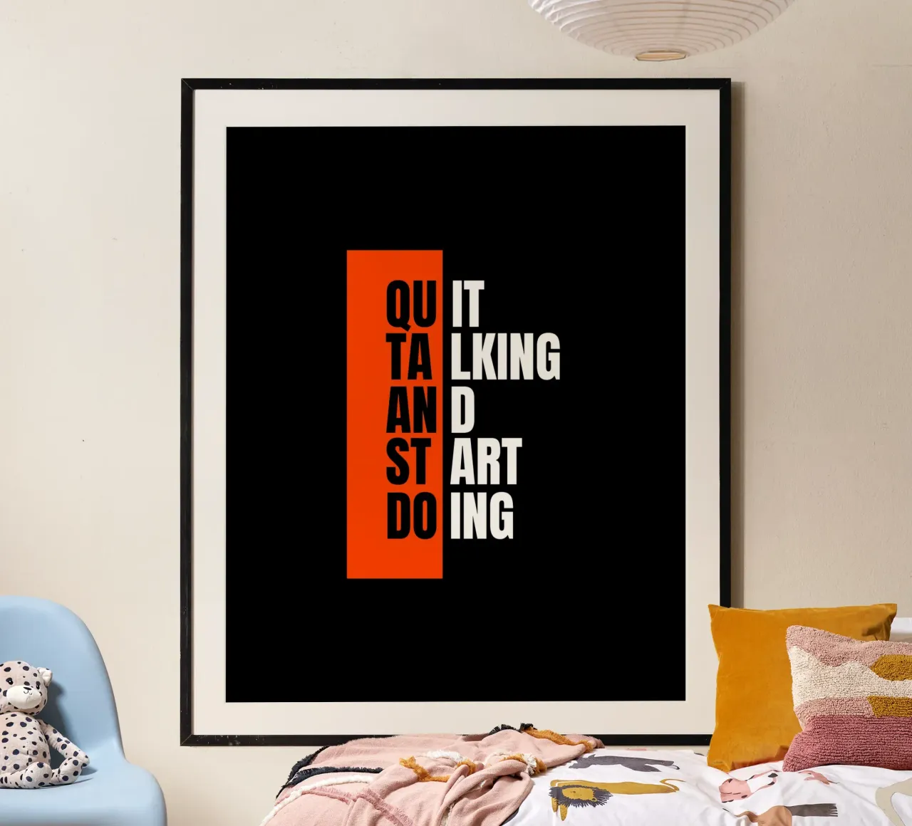 QUIT TALKING AND START DOING poster da ARTEVO