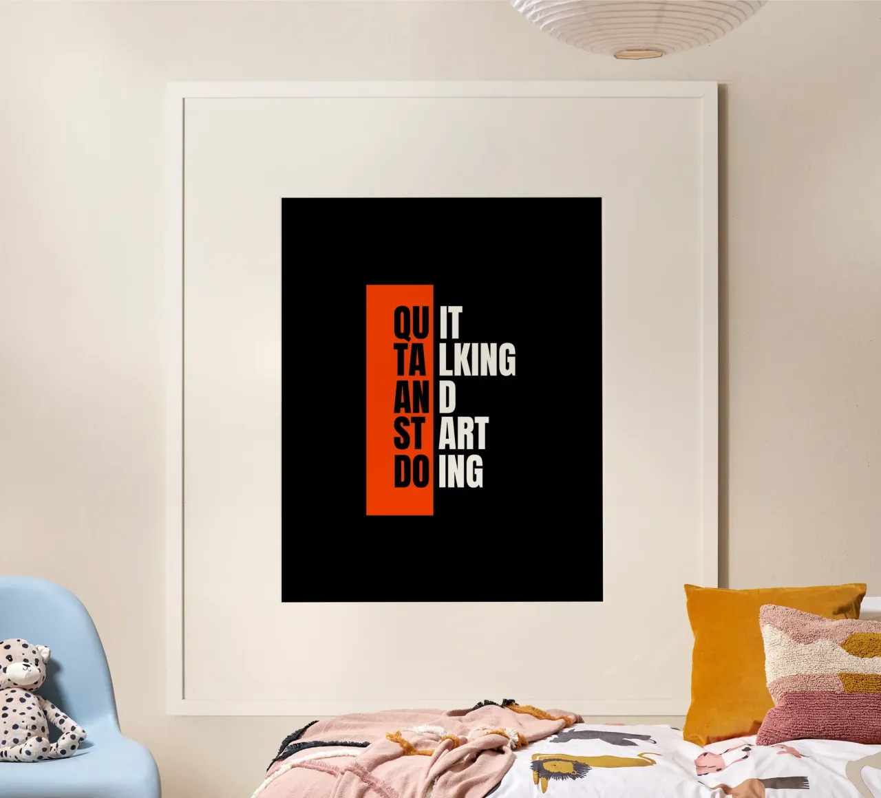 QUIT TALKING AND START DOING poster da ARTEVO