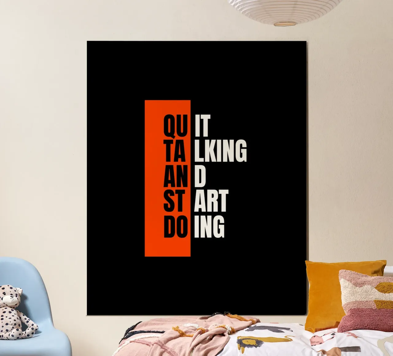 QUIT TALKING AND START DOING poster da ARTEVO