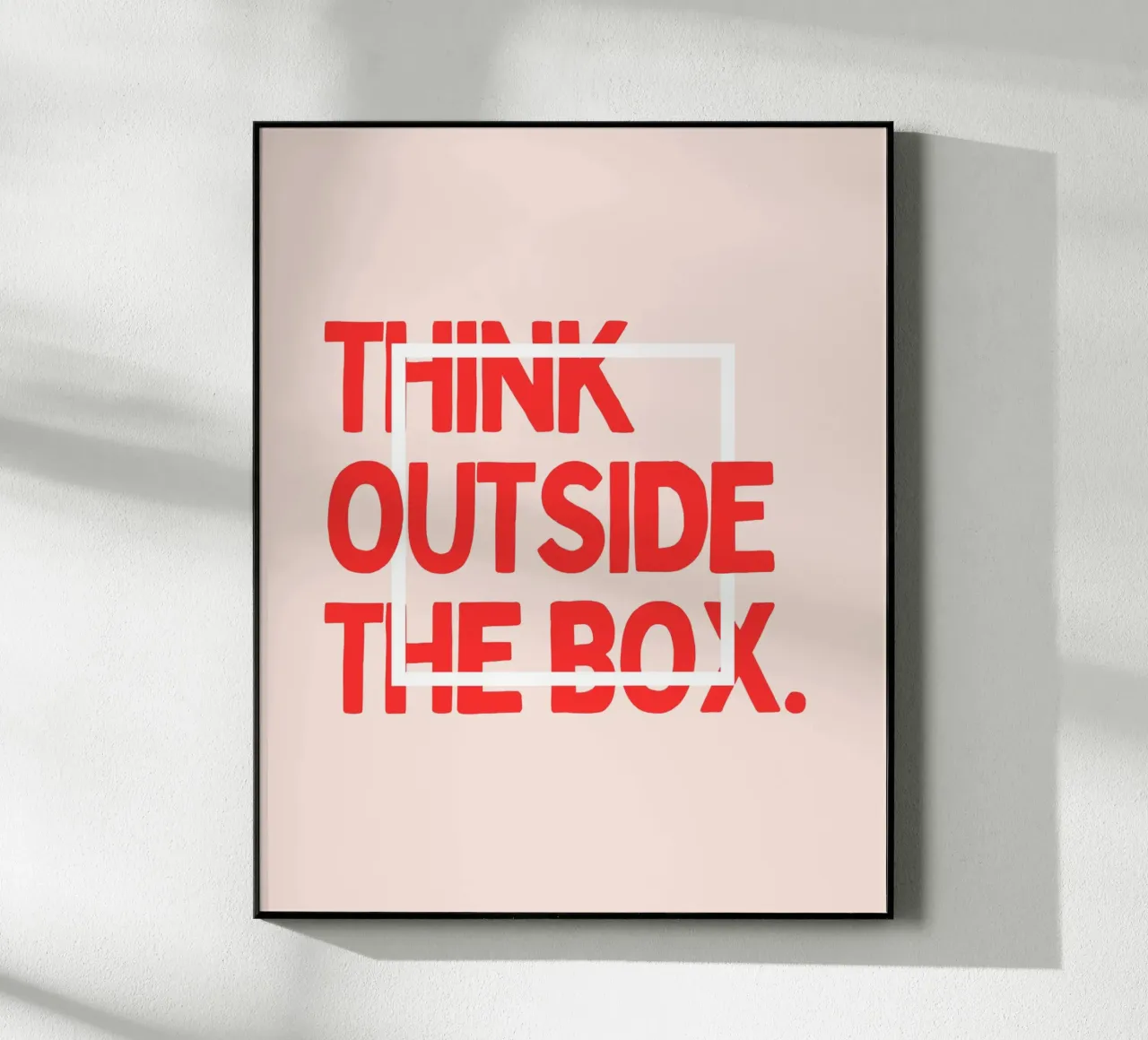 THINK OUTSIDE THE BOX plexiglass da ARTEVO