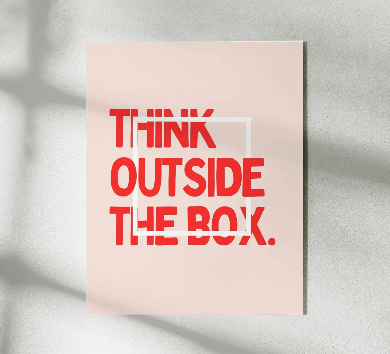 THINK OUTSIDE THE BOX plexiglass da ARTEVO