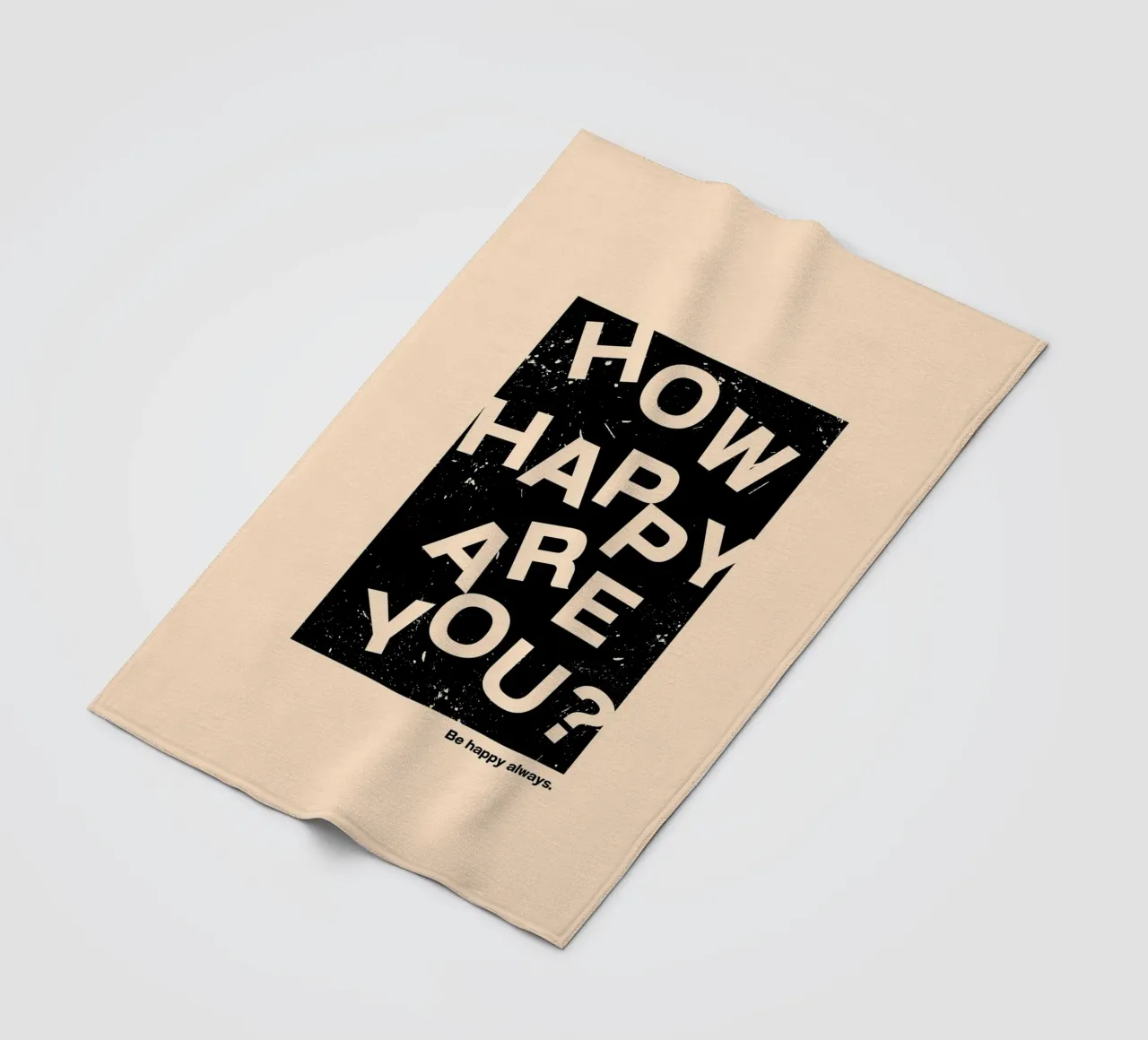 HOW HAPPY ARE YOU coperta in pile da ARTEVO