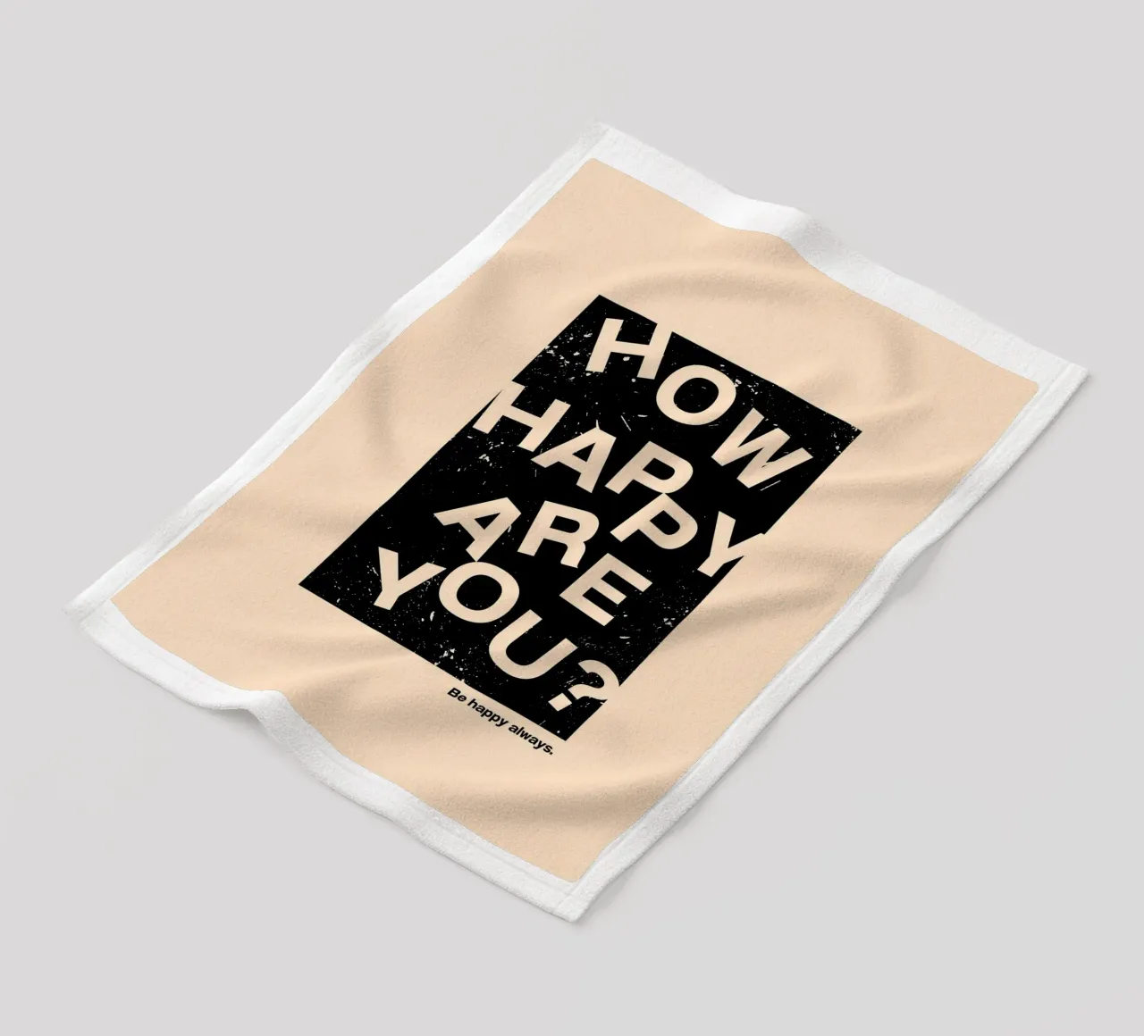 HOW HAPPY ARE YOU coperta in pile da ARTEVO