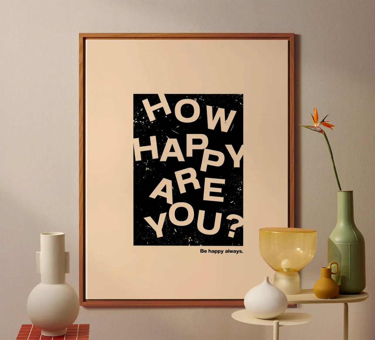 HOW HAPPY ARE YOU alluminio dibond da ARTEVO