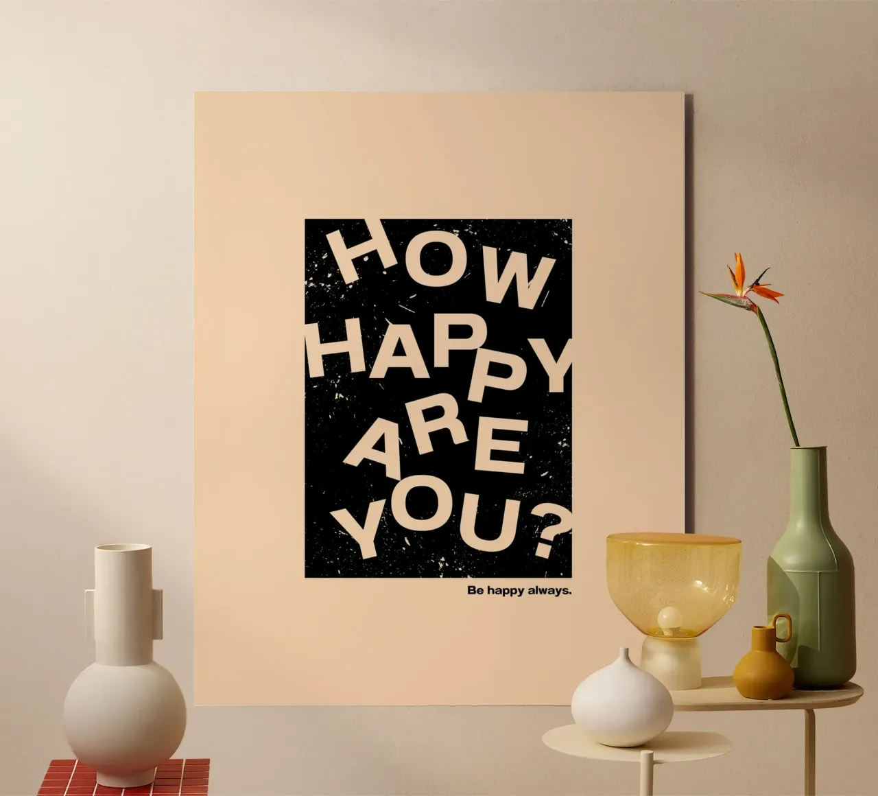 HOW HAPPY ARE YOU alluminio dibond da ARTEVO