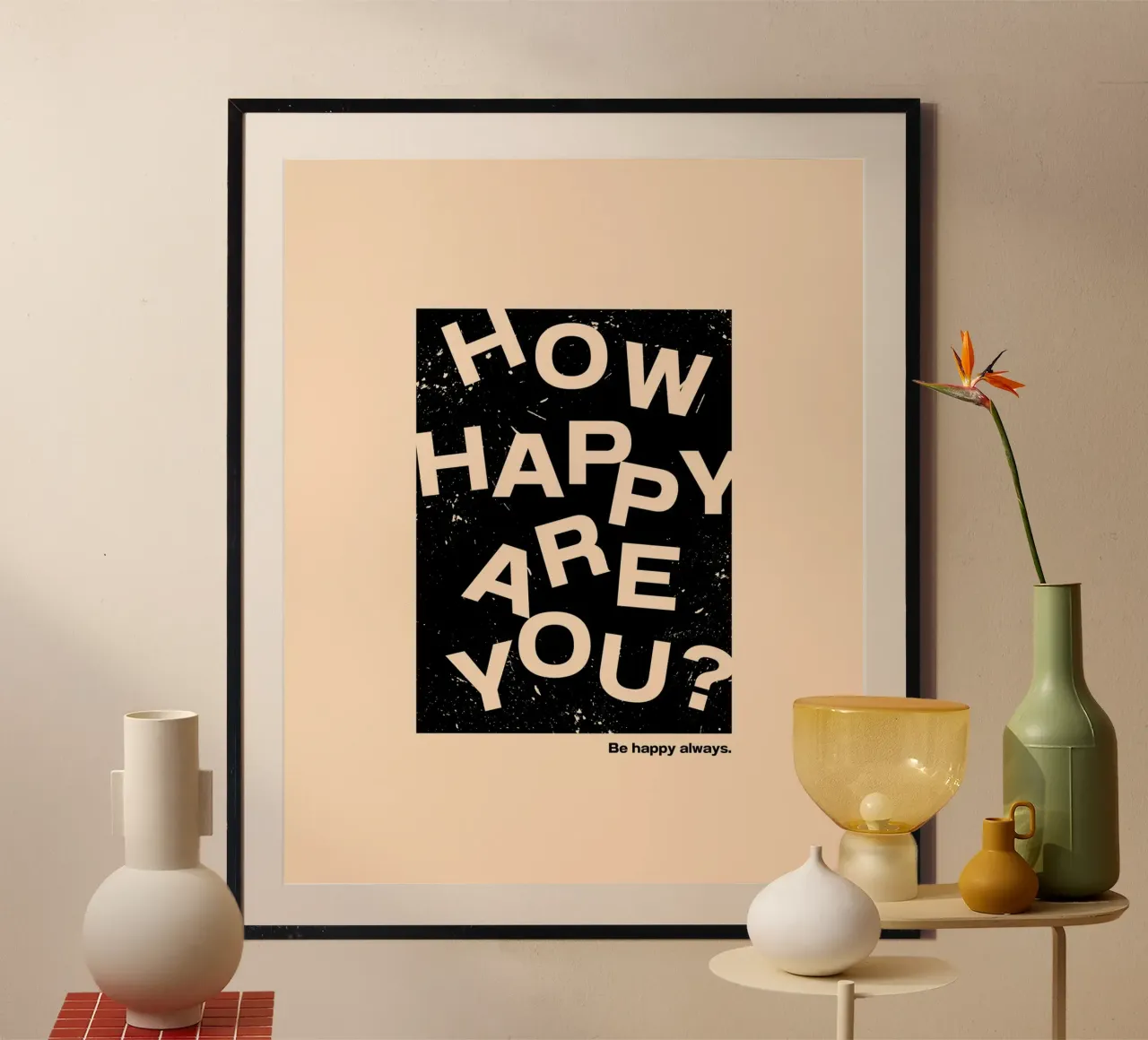 HOW HAPPY ARE YOU carta hahnemühle da ARTEVO