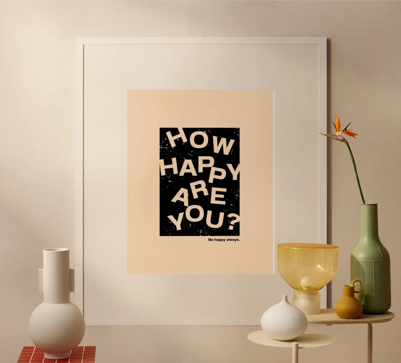 HOW HAPPY ARE YOU carta hahnemühle da ARTEVO