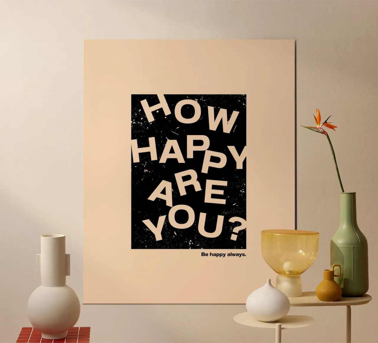 HOW HAPPY ARE YOU carta hahnemühle da ARTEVO