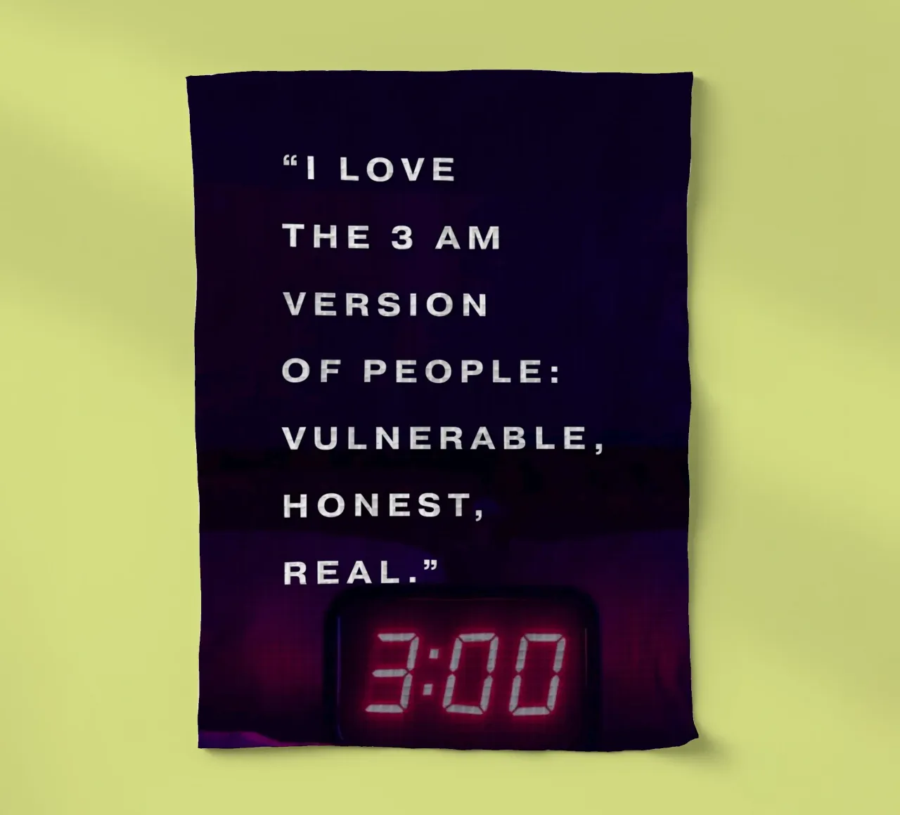 THE 3 AM VERSION canovaccio da cucina da ARTEVO